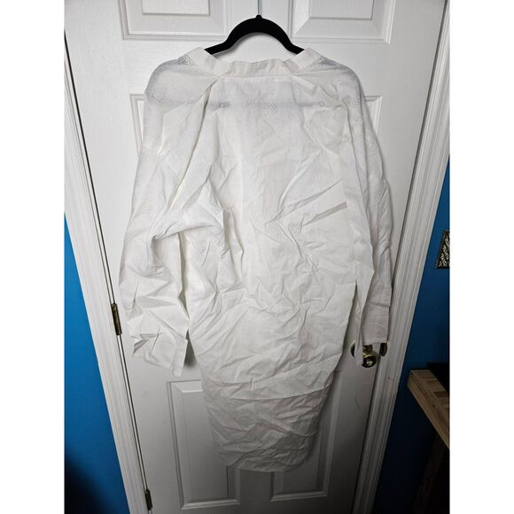 Unbranded Long White Shirt Size Large - Picture 4 of 4